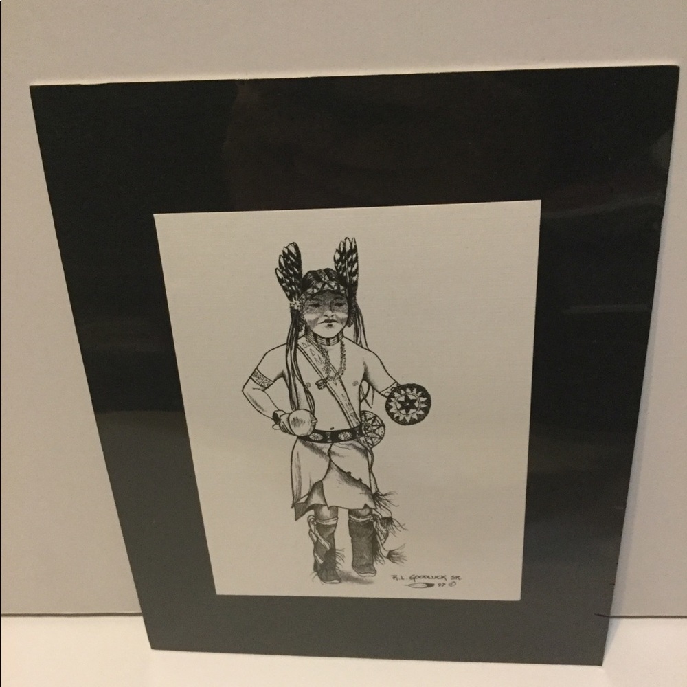 Ceremonial Boy R.L. Goodluck Sr. 8”x6.5” Print.